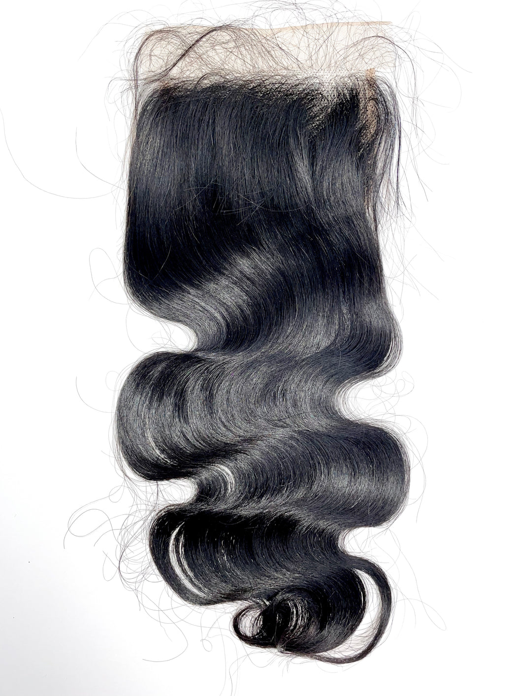 Brazilian natural wave silk base closure 6a